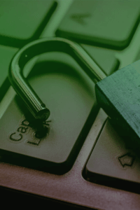 key lock on a keyboard