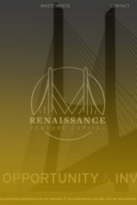 Renaissance venture capital site screen shot