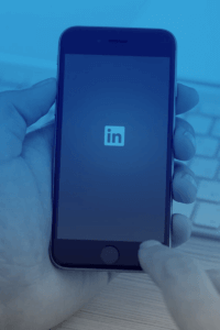 LinkedIn app on a smart phone