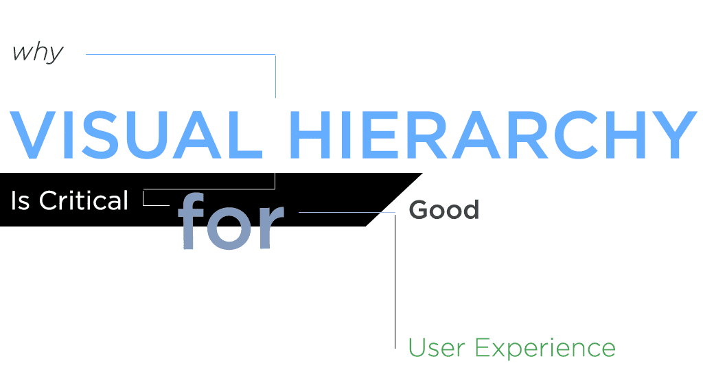 why visual hierarchy is critical for good user experience